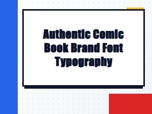 Authentic Vintage Comic Book Fonts and Typography